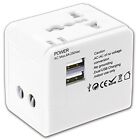Lewis N. Clark Global Wall Adapter Portable Charger With Dual Usb Ports