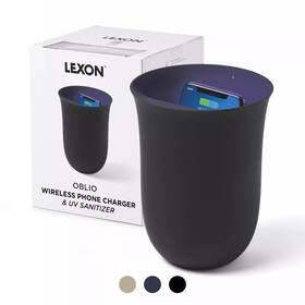 Lh59 Lexon 660491200913 Oblio Qi Wireless Charger And Phone Sanitizer Uv Disinfection Light