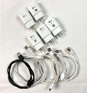 Mcs-h06wp Lg Lot Of 5 Oem Fast Wall Usb-c Charger Cable Stylo 6 Q70 K51 V60 Thinq Reflect