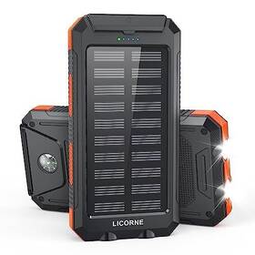 Licorne 606800300342 Solar Charger Power Bank Fast Charging - 30000mah Portable Phone Batter