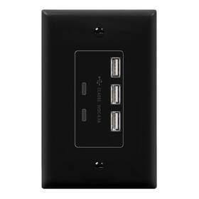 Lider 883951837891 6.0a 30w Usb A&c In-wall Charger 3 Type-a And 2 Type-c Charg Inch