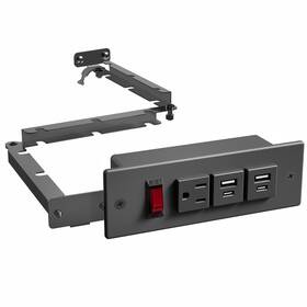 Lf-doc1 Life Finds Compact In-drawer Charging Station Power Strip With 2 Usb-a Usb