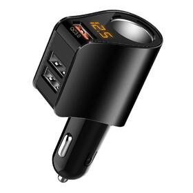 Qc3.0 Lihan Hy10 3 Usb Car Charger Output Cigarette Lighter Adapter 12v/24v Outlet