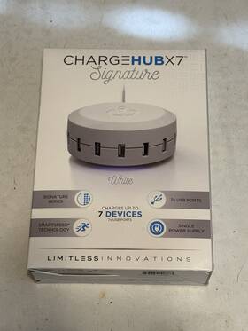 Crgrd-x7-sig-001 Limitless Innovations Chargehub X7 Signature 7 Port Usb Supercharger Maxstrata - Brand New
