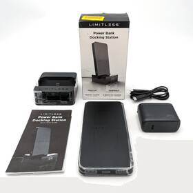 Lim-10pbds-001 Limitless Black Power Bank Docking Station 3 Way Charge