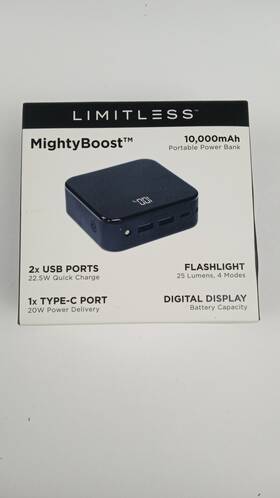 Lim-jmbst-m001 Limitless 10000mah Power Bank Portable Charger Blue