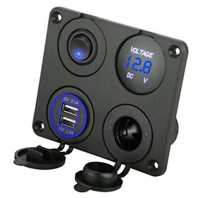 Linkstyle 4 In 1 Charger Socket Panel 12v 4.2a Dual Usb Power