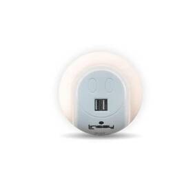 Linsay 602573713075 Smart 2 Usb Charger 15 Amp Charging Station Led Lamp Wall Sensor