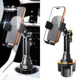 2e779 Lisen Upgraded Version Cup Holder Phone 360 Adjustable Long Neck Ca