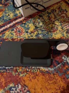 Logitech 753275621554 Powered 3-in-1 Wireless Charging Dock For Apple - Graphite