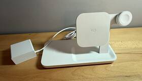950-000029 Logitech Power Stand Wireless 3-in-1 Charging Dock White Watch Phone Ipod