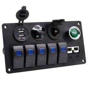 Wb-sydyb-2 Lokeke Cigarette Lighter Power Socket Panel Waterproof 5 Gang Marine Boat Ro