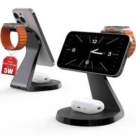 Longconn 768420997460 3 In 1 Charging Station For Apple Devices Mag-safe Charger Stand Fast Charg Inch