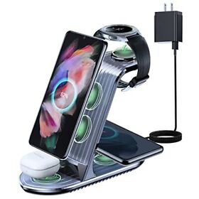 Lonyan Wireless Charging Station 4 In 1 Samsung Charger For