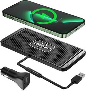 Loosau 445054740749 Wireless Car Charger Charging Pad 15w Non Slip Fastcharger Android For Iphone