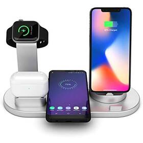 Lopnord 716852384327 3 In 1 Qi Wireless Charger Station For Iphone Airppods Apple Watch Series 2