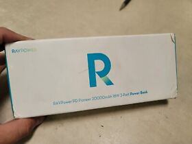 Rp-pb172 Lot Of 2 Ravpower 18w 20000mah Pd 3.0 Power Bank Usb-c Portable Charger
