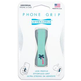 Lh-01palmtree Lovehandle Universal Phone Grip For Smartphones And Mini Tablets - Silver
