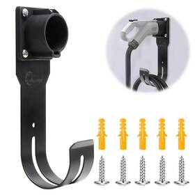 Cdqzj002 Lskysaga Ev Charger Holder - Electric Vehicle Charging Wall Mount For B Black