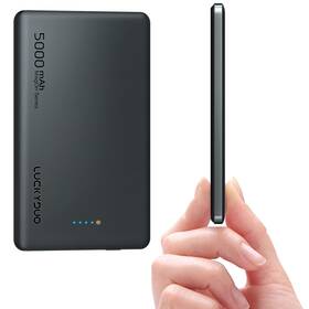 Kl-yd45 Luckyduo Ultra Slim Magnetic Portable Charger 5 000mah 0.3in Thin Wireless Power Bank
