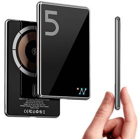 Kl-yd71 Luckyduo Magnetic Wireless Battery Pack 5000mah Ultra Slim 0.26in Portable C