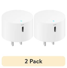 Luxshare 445048832856 2 Pack New Onn. 20w Usb-c Wall Charger With Power Delivery White