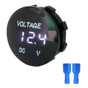 H84239wj Machswon Waterproof 12v-24v Dc Car Monitor Led Digital Display Voltmeter Volt Gauge Me