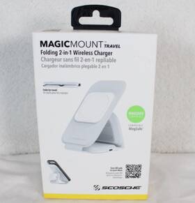 Msqfg2n1wt-sp Magic Mount Travel Folding 2-1 Wireless Charger White New