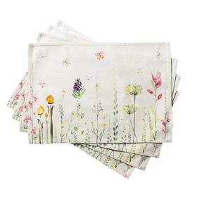 Pm010aa02 Maison D Hermine Dft Placemats Set Of 4 100% Cotton Washable Cloth Place Mats Re