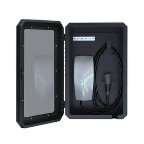 Mzth-us-018 Maizengauto Outdoor Ev Charger Enclosure - For Tesla Wall Lock Box Tempered Glass