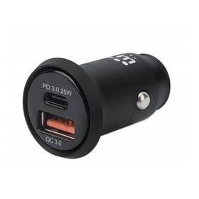 102414 Manhattan 2-port Power Delivery Car Charger-25w