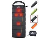 Mantuole Rectangular Heated Sleeping Bag Envelope Style 5pcs Multi Usb Power