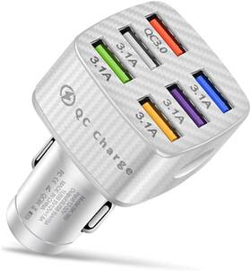 Kifidan-bk360 Manufacturer Shenzhen Baixas Technology Co. Ltd Fast Charging 6 Ports Car Phone Charger Adapter Qc3.0/3.1a Type Smart Shunt Ciga