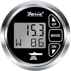13752 Marine Instruments Chesapeake Stainless Steel Depth Sounder With Air And Water Tempera
