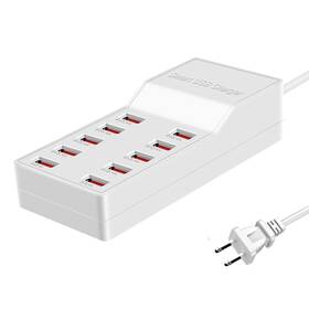 Wlx-t8 Maxlax Usb Charger Station 10-port 50w/10a Multiple Charging Multi P