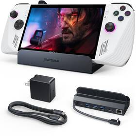 Cde002 Maxonar 6 In 1 Docking Station With 65w Gan Pd Charger Hdmi 2.1 4k 120hz F