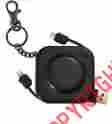 Mbs14-190 Mixbin Nib Portable Power Solar Backup Battery Iphone Charger Keychain Black