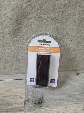 Usb-b108 Mercury Pow1 - Emergency Usb Battery Powered Power Bank Compact Portable 4 Aa