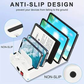 Mergroly 721691665124 Fast Charging Station For Multiple Devices 50w 6ports Usb