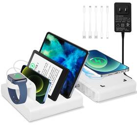 Mergroly 721691834162 75w Charging Station For Multiple Devices 5 In 1 Fast With 20w