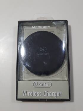 21703 Merkury Innovations New Wireless Charger Qi Certified Black Charging Pad Iphone Samsung