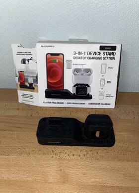 Merkury Innovations 844702094826 Desktop Charging Station 3 In 1 Device Stand Apple