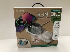 Mi-qis10-199m Merkury Innovations 3 In 1 Foldable Wireless Charging Station For Apple And Qi Devices