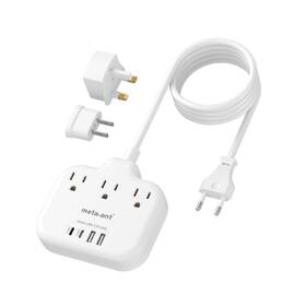 Meta-ant 768561765799 European Travel Plug Adapter International Power Us To Uk... Fast Ship