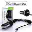 Mg253 Mengo Iphone Car Charger Apple Mfi Certified 24w 4.8a Tangle-free Coiled