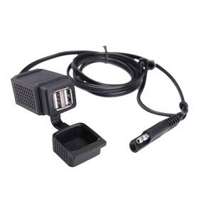 Mic-mucc-006 Mictuning Waterproof Motorcycle Usb Charger 2 Ports - Sae Adapter For Phone Tabet Gps