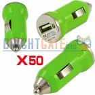 50xgreen Mini Charger Htc Car Apple Samsung Universal Usb Adapter Bullet