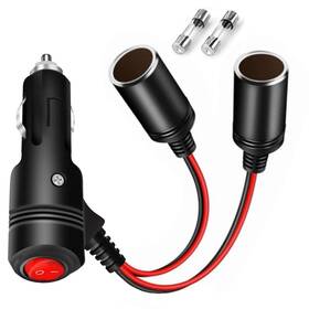 Mxl-043 Misynlon Car Cigarette Lighter Splitter 12v 2 Socket Adapter Extensi