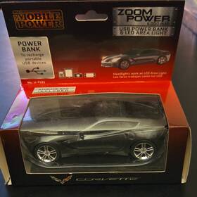 Li-7101 Mobile Power Corvette Theme 6000mah Usb Bank Led Area Light Black