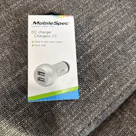 Mbs01177 Mobile Spec Mbs01101 Mobilespec Dc Chargeur Cc - Double Port Silver
